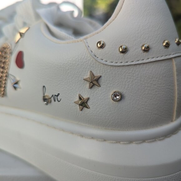 ALDO "Love" Low Top Platform Sneakers - Picture 7 of 9